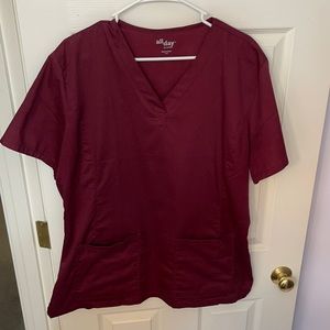 XL Unisex Maroon Scrub Tops